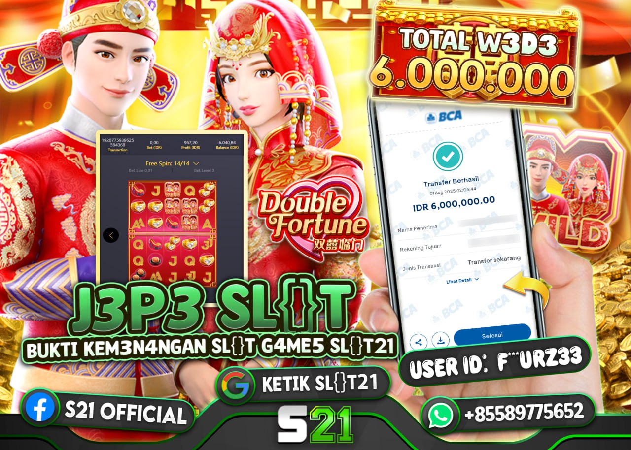 F***URZ33 JACKPOT DOUBLE FORTUNE HUNT Rp.6.000.000 - LUNAS	