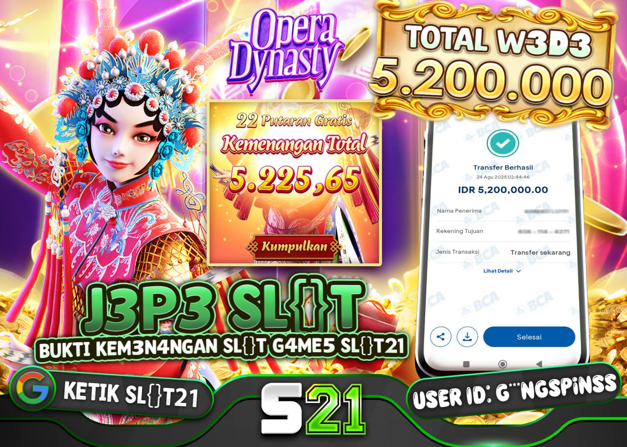G***NGSPINSS JACKPOT SLOT OPERA DYNASTY Rp.5.200.000 - LUNAS