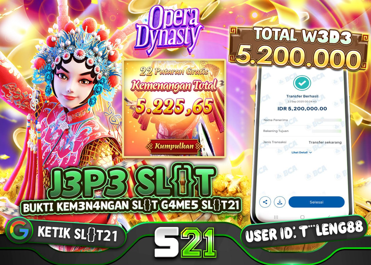 T***LENG88 JACKPOT SLOT OPERA DYNASTY Rp 5.200.000 - LUNAS