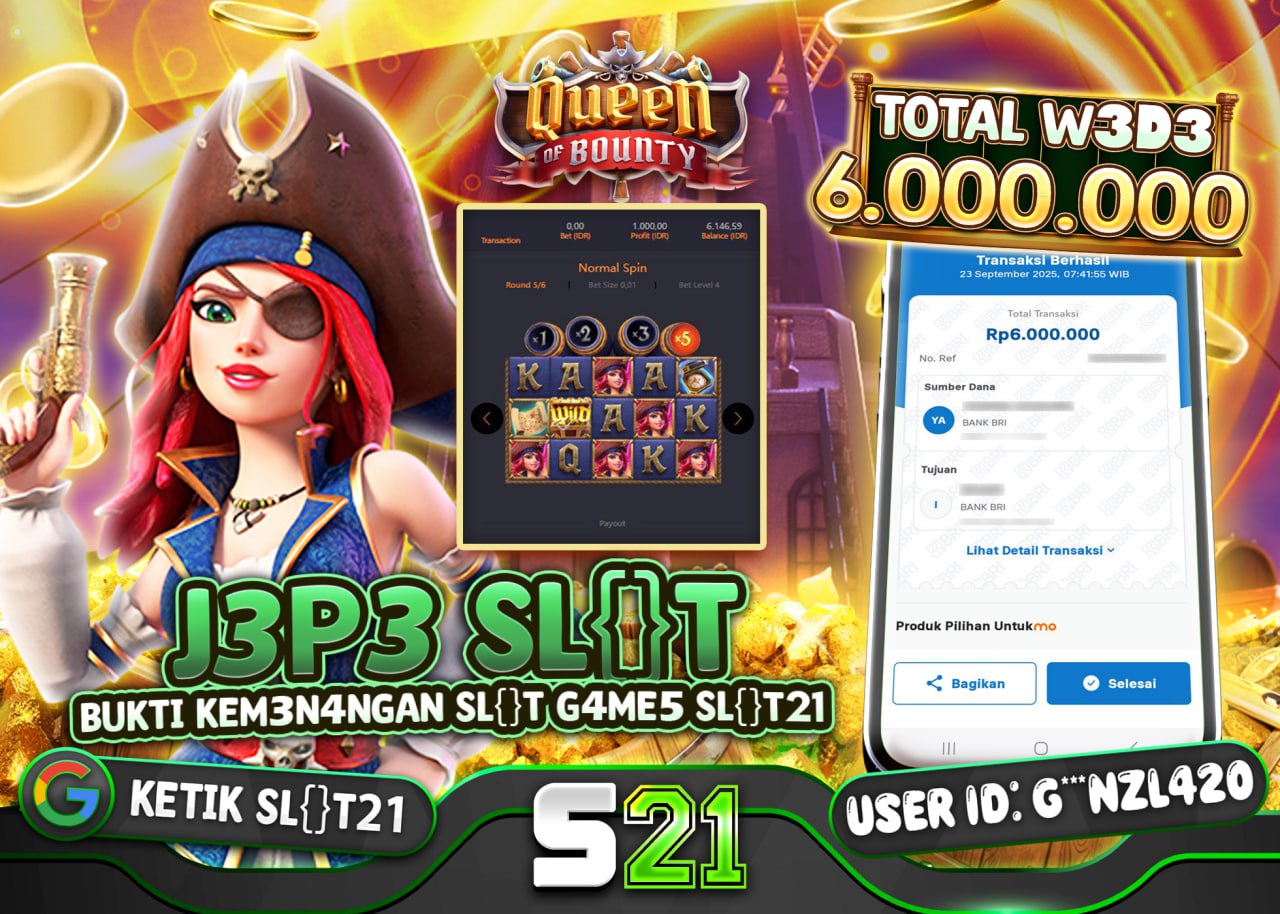G***NZL420 JACKPOT SLOT QUEEN OF BOUNTY Rp 6.000.000 - LUNAS