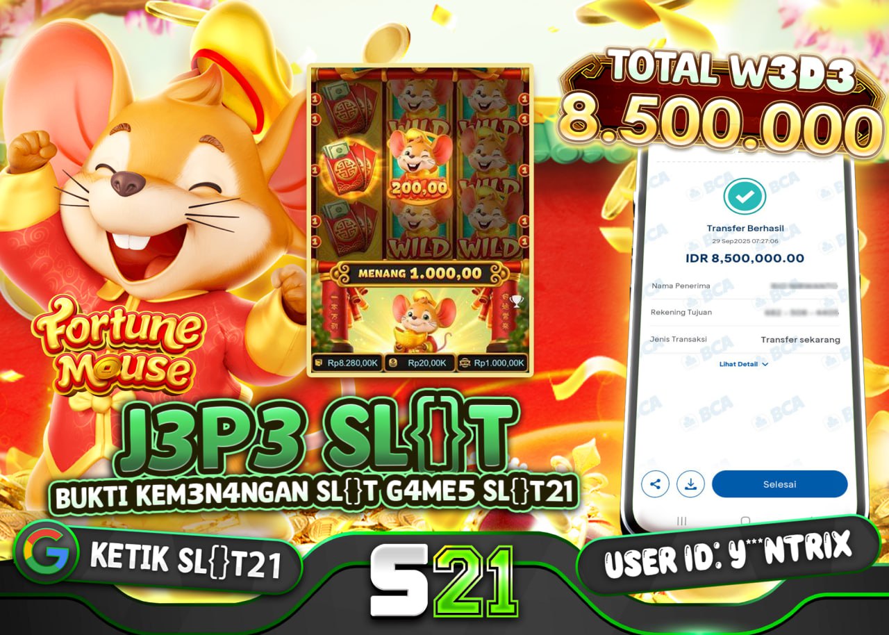 Y***NTRIX JACKPOT SLOT FORTUNE MOUSE Rp 9.500.000 - LUNAS